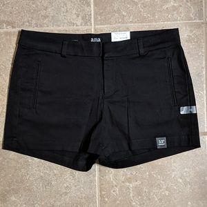 Ana Black Twill Shorts